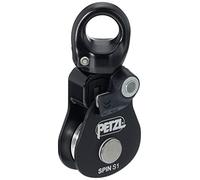 Petzl, Spin S1, Carrucola Ad Alto Rendimento Con Girello, Nero, U, Unisex-Adult