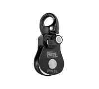 Petzl Spin S1 Carrucola Semplice con Girello, Nero