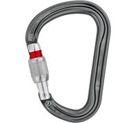 Moschettone Petzl William Screw-Lock grigio