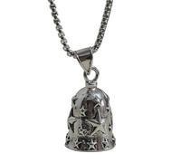 Peufcmi Campanello per moto, in lega goffrata, robusto, portachiavi con ciondolo a forma di campana per moto, per crociera, tour, fine settimana, lunga distanza, pendolarismo, ragazze, ragazzi