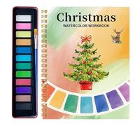 Peufcmi Cartella di lavoro ad acquerello | Libri ad acquerello per adulti principianti con 12 colori | Kit artistico Forniture da colorare per imparare a casa, scuola, viaggi, lezioni d'arte per