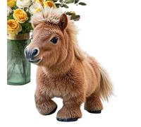 Peufcmi Cavallo robotico per bambini, giocattolo robot per bambini | Cavallo di simulazione elettrica intelligente Peludo carino | Compagni di peluche elettronici, morbido animale domestico robotico