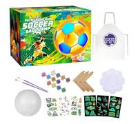 Peufcmi Dipingi la Tua Lampada | Lampada 3D Pallone da Calcio con Attività di Pittura,Gioco Educativo Di Pittura Per Lampade,Per Amanti Del Calcio Bambini Adulti Festa Halloween Compleanno Natale