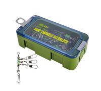 Peufcmi Girelle Per Esche Artificiali Da - 15 Pezzi Attrezzatura Da Lancio In Acciaio Al Carbonio Con Perlina Illuminata,Girelle Di Blocco Da Ai Gamberetti - Adatto Per In Acqua Lago Stagno Ruscello