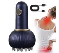 Peufcmi Spazzola A Pressione Meridiani,Massaggiatore Elettrico Ricaricabile USB - Strumento Per Massaggio Alla Cellulite | per Addominali Cosce Gambe Braccia Schiena Collo Testa Pelle Corpo Doccia