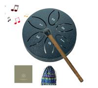 Peufcmi Tamburo Della Pioggia - 7.6 Cm 6 Note Tamburo di Acciaio per Esterni | Strumento Per Musicoterapia Per Principianti Bambini Musicisti Lezioni Di Yoga Scuola Decorazione Casa Cortile