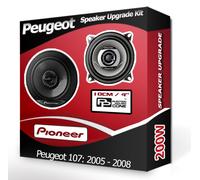 Peugeot 107 Anteriore Cruscotto Altoparlanti Pioneer 10.2cm 10cm Auto Kit 210W