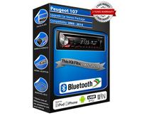 Peugeot 107 DEH-S320BT Auto Stereo, USB CD MP3 Ingresso Bluetooth Kit