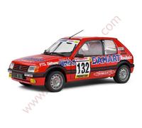 Peugeot 205 Gti 1.6 Rosso Rally Installa Carlo 1986 1/18 Auto Miniatura Solido