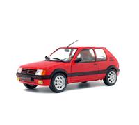 Peugeot 205 GTI 1.9 Phase 1 rosso modello di auto S1801702 Solido 1:18