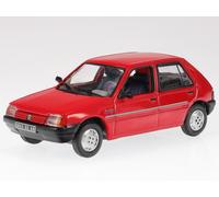 Peugeot 205 Junior 1988 rosso modello di auto 471731 Norev 1:43