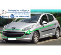 Peugeot 207 2006 In Poi Plastica Paraurti Griglia Frontale Anteriore Nera