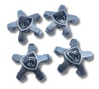 Peugeot 208 Lega Calotta Centrale Ruota Hub Set Di 4 Argento Coperchi 98366785XK