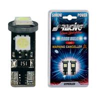 PEUGEOT 208 LUCI LAMPADINE TARGA T10 a LED NO ERROR SUPERBIANCHE SIMONI RACING