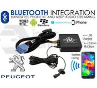 Peugeot 407 Bluetooth Musica IN Streaming Vivavoce Adattatore Auto RD3 Aux MP3