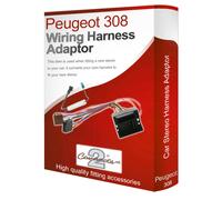 Peugeot 308 CD Radio Stereo Cablaggio Adattatore Cavo Iso Converter