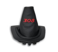 PEUGEOT 308 GTI SW RC CC GT 2007-2013 CUFFIA LEVA CAMBIO RICAMO FILO ROSSO