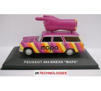 Peugeot 404 5 Porta Estate Auto ' Mapa 'Tettuccio a Cavallo Mano 1/43 Scala New