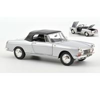 1967 Peugeot 404 Convertible Plateado 1:18 Norev 184835