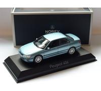Peugeot 406 berlina 2002 blu Samarcanda 1/43 di Norev 474621