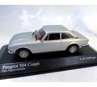 Peugeot 504 Coupé, Argento Metallizzato, 1:43, MINICHAMPS