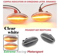 PEUGEOT 607 RESTYLING 04-11 INDICATORI DI DIREZIONE LATERALI DINAMICI CRISTAL