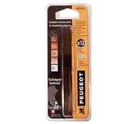 Peugeot 803283 gioco di 12 lame seghe da traforo per segare rapida 127 x 0,42 x 1,1 mm 15 tpi