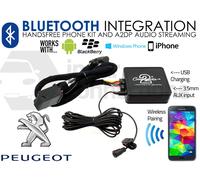 Peugeot 407 2005 Bluetooth Musica Streaming Vivavoce Chiamate Aux IPHONE Adapter