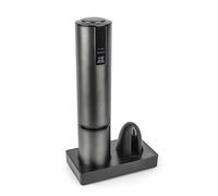 PEUGEOT - Elis Touch - Cavatappi elettrico ricaricabile in acciaio inox e ABS + supporto di ricarica + tagliacapsula - Batteria agli ioni di litio - Durata di lunga durata - Colore Carbon