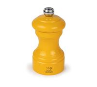 PEUGEOT - Macinapepe Bistro 10 cm - Classica regolazione della macinatura - In legno con sigillo PEFC - Laccato di zafferano