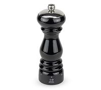 Peugeot - Macinapepe manuale Paris Icone - Macinapepe regolabile - Legno di faggio, nero lucido, 18 cm