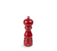 PEUGEOT - Macinapepe Paris u'Select 18 cm - Collezione ParisRama - 6 impostazioni di macinazione predefinite - Legno certificato PEFC - Made in France - Colore laccato rosso passione