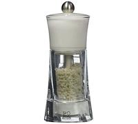 PEUGEOT - Macinasale Molène 14 cm - Sistema di macinatura classico - Meccanismo Zirlion per sale celtico in zirconia - Innovazione sale in polvere - Acrilico - Made in France - Finitura bianca