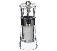 PEUGEOT - Mulino per sale Oslo da 12 cm + Sale Gemma Incluso - Regolazione classica - in acrilico e acciaio inox - Fabbricazione francese - Colori trasparenti