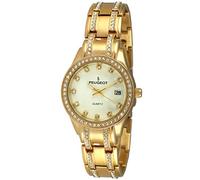 Peugeot Orologio da donna 7097G in cristallo color oro, Oro, Bracciale