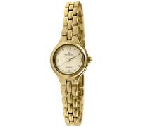 Peugeot Orologio da polso da donna, rotondo, con cinturino a maglie, Oro, Classico