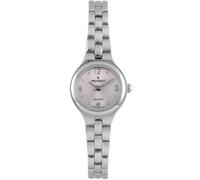 Peugeot Orologio da polso da donna, rotondo, con cinturino a maglie, Viola, Minimalista