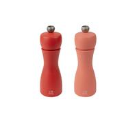 PEUGEOT Set macinapepe e macinasale TAHITI FEUER 2 pz. 15 cm Faggio / Albicocca e Rosso rosso