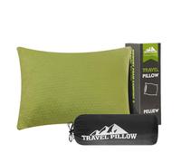 PEUJEW Cuscino da Campeggio in Memory Foam, Cuscino da Viaggio, Comprimibile, Media Durezza, Morbido, Comodo e Traspirante, Ideale per Escursioni, Trekking e Aereo