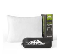 PEUJEW Piccolo cuscino in schiuma memory foam sminuzzata, cuscino da campeggio cuscino da viaggio - comprimibile medio-rigido, copertura traspirante, ideale per escursioni con zaino in spalla