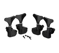 Peukerty 2 + 2 piroli sigillati per accordatura chitarra 2R2L sintonizzatori per precisione e jazz, nero