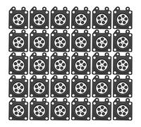 Peukerty 30Pcs Carburatore Parti Motosega Carburatore Membrana Pad per Motosega Carburatore 2500/3800/4500/5200/5800 Accessori