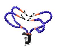 Peukerty 4 Pcs Braccio Flessibile Aiutare Terza Mano Strumento di Saldatura Supporto PCB Supporto di Saldatura per PCB Riparazione Circuito