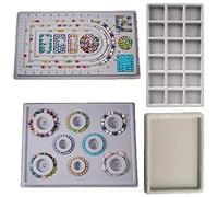 Peukerty Bead Design Board Braccialetto Design Board Floccato Bead Board Mats Collana Perline Gioielli Organizer Vassoio -B