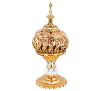 Peukerty Incenso Bakhoor Incenso Incenso Metallo Arabo Incensiere Desktop Decor per Bastoncini di Incenso