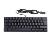 Peukerty Tastiera di , 61 multi colore RGB illuminato LED retroilluminato tastiera di cablata, mini tastiera impermeabile