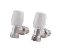 Peukerty Valvola termostatica per radiatore, 2 pezzi, 15 mm x 1/2 pollici, termostatica, valvola termostatica per radiatore da ufficio