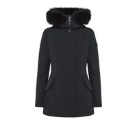 Peuterey - Giacca Nera Slim con Collo in Pelliccia - - Jackets - Donna - Nero - L