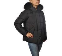 PEUTEREY Giubotto piumino con pelliccia e cappuccio MILS-PED3648-NERO (44)