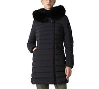 Peuterey Peuterey Giubbotto nero con due tasche nella parte anteriore con chiusura zip. Il capo è impreziosito da un bordo staccabile in pelliccia a contorno del cappuccio a collo alto. Chiusura sovra